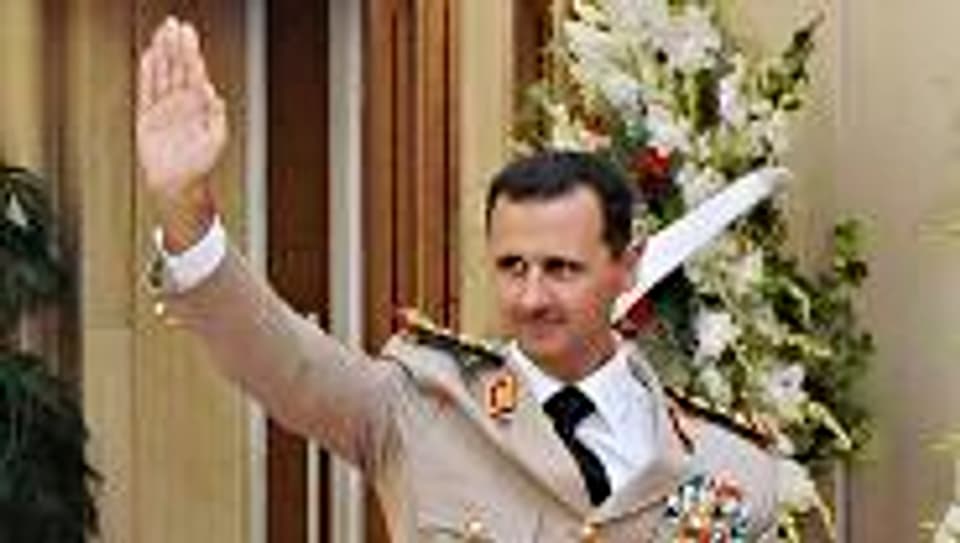 Spricht schon von Krieg in Nahost: Syriens Präsident Bashar al-Assad.
