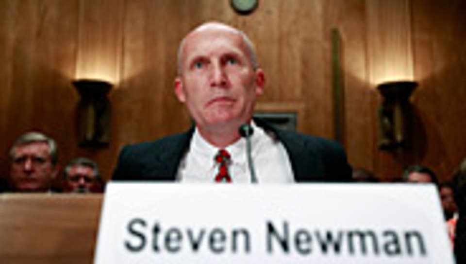 Transocean CEO Steven Newman bei seiner Aussage in Washington.