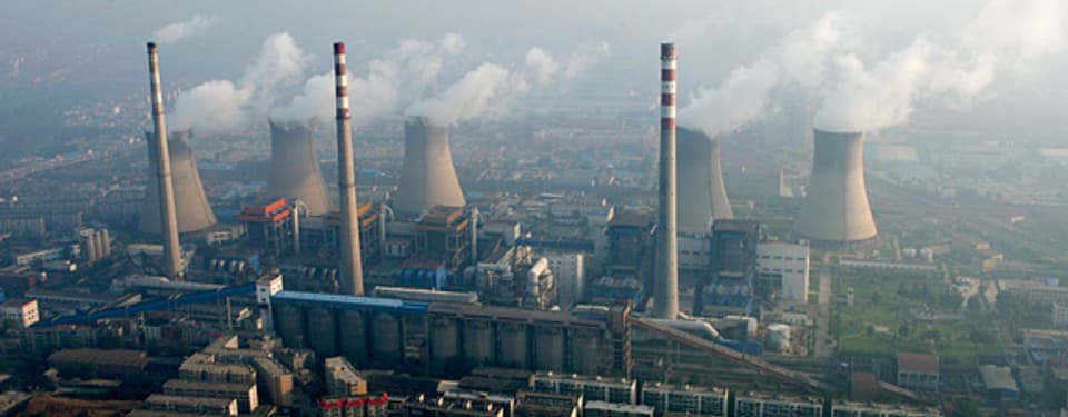 Kohlekraftwerk in Zhengzhou, China.