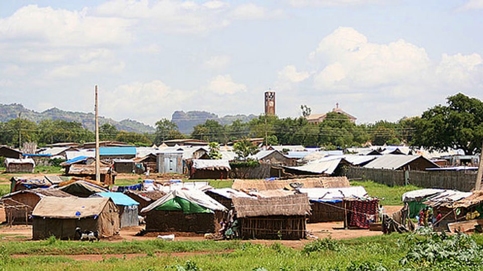 Häuser in Juba, Sudan.