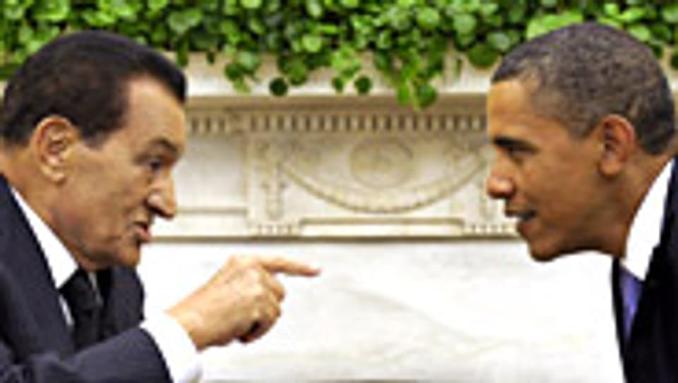 Ambivalente Beziehung: Hosni Mubarak und Barack Obama.