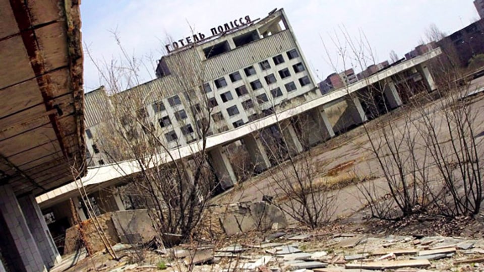 Die Geisterstadt Pripyat, infolge des Reaktorunglücks von 1986 geräumt.
