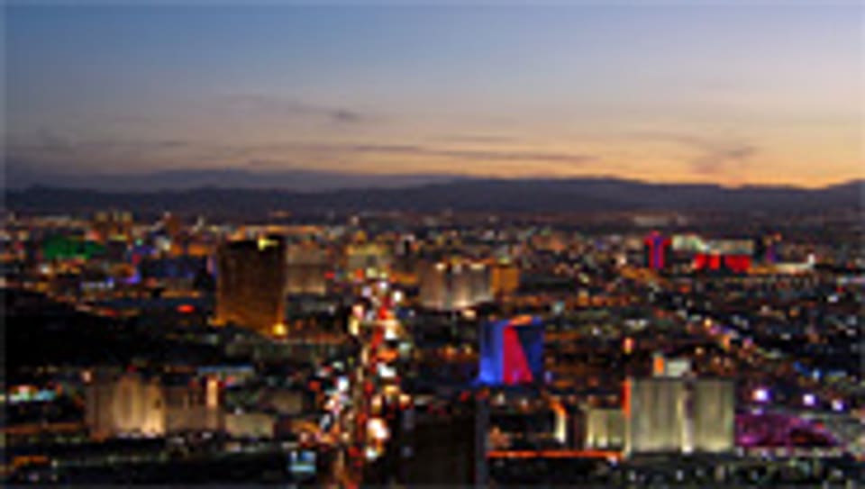 Trotz Krise: Noch brennen die Lichter in Las Vegas.