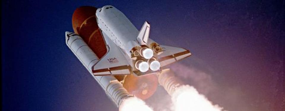 Die Raumfähre Atlantis beschliesst die Ära der Space-Shuttles.
