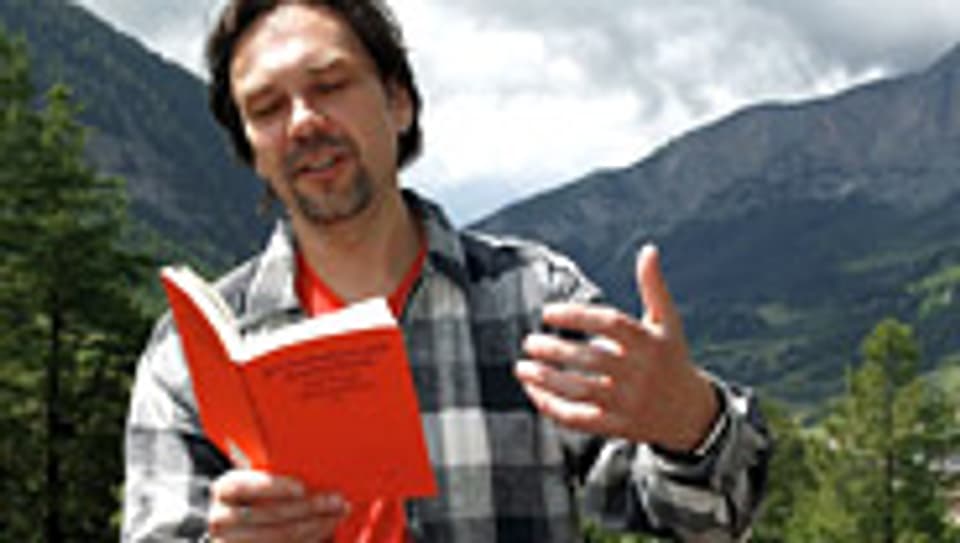 Jurij Andruchowytsch bei einer Lesung in Leukerbad.
