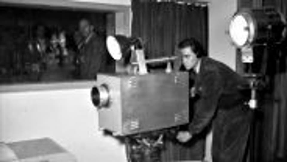 Erste Aufnahmen für das DDR-Fernsehen 1952.