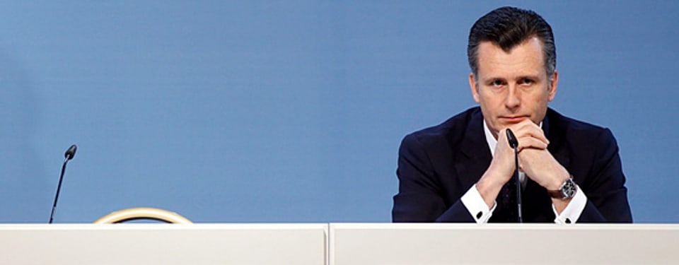 Nationalbankdirektor Philipp Hildebrand bei seiner Pressekonferenz am 5. Januar 2011.