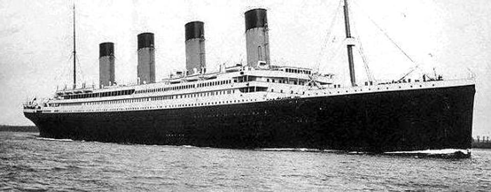 Die «Titanic» am 10. April 1912 im Hafen von Southampton.