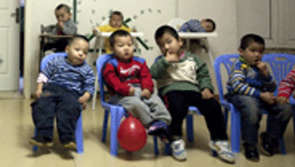 Waisenkinder in Peking.