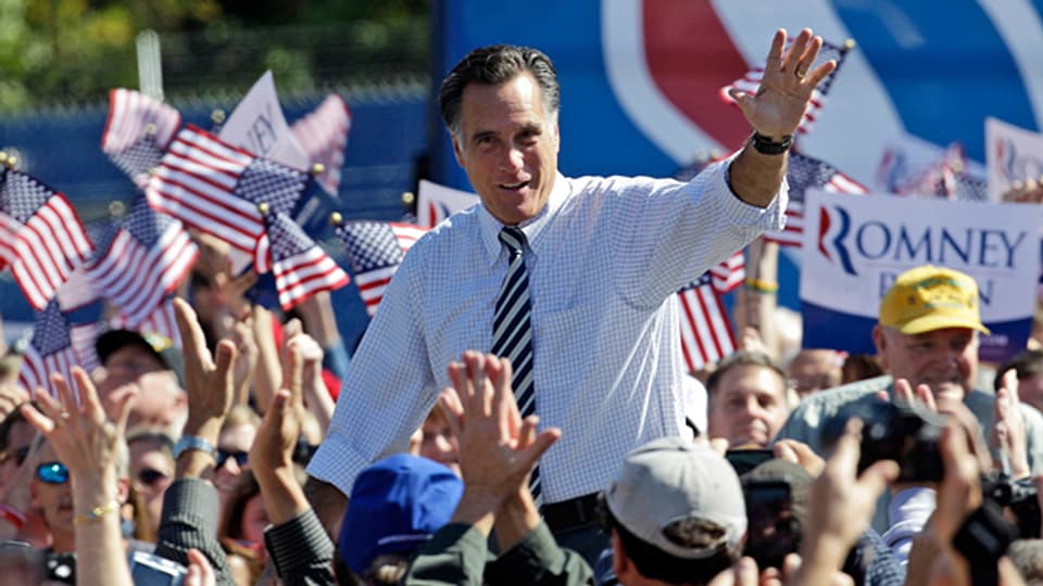 US-Präsidentschaftskandidat Mitt Romney in Richmond, Virgina.