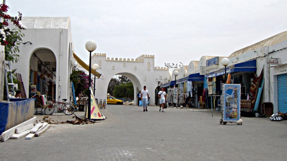 Der Marktplatz der tunesischen Stadt Zarzis.