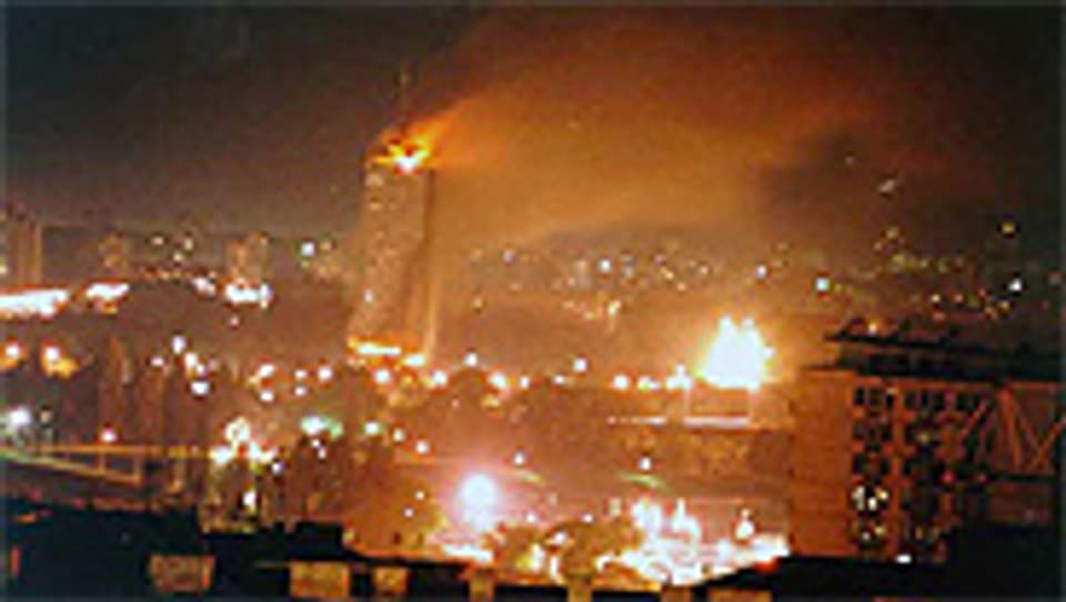 Belgrad unter Beschuss. 23. April 1999.