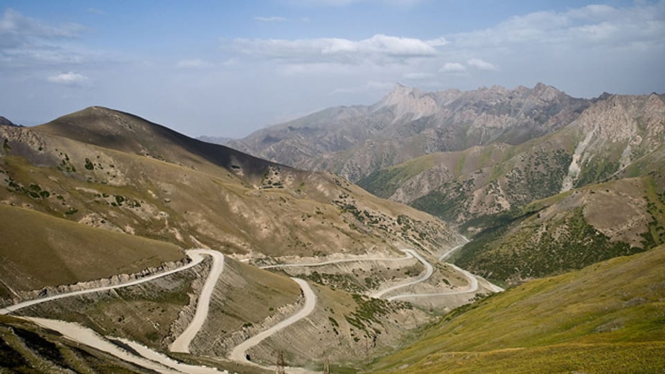 Seidenstrasse: Taldykpass in Kirgisistan