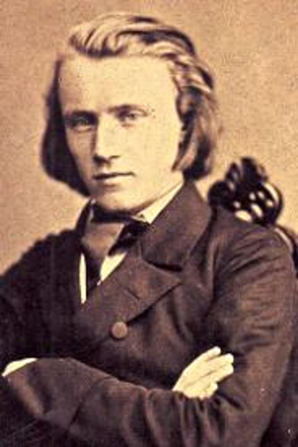 Johannes Brahms um 1853.