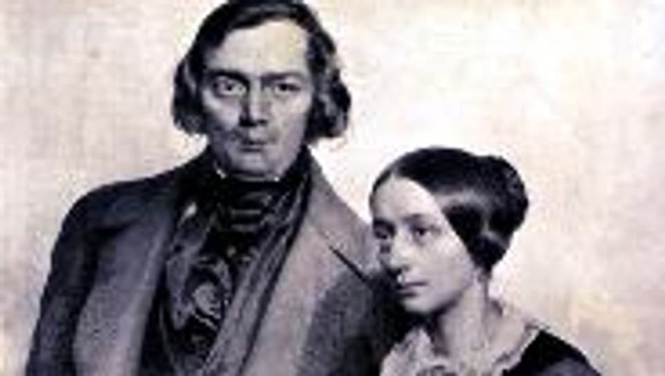 Robert und Clara Schumann, 1847.