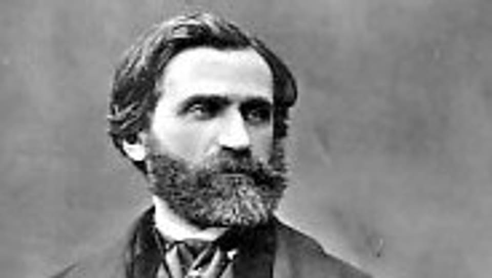Giuseppe Verdi in einer Fotografie ca. 1850.