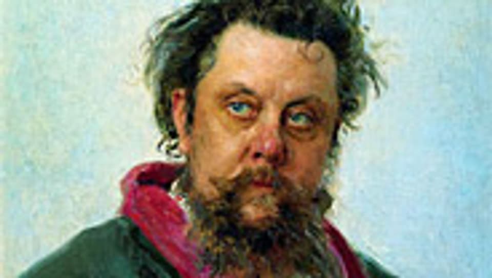 Modest Mussorgski auf einem Gemälde von 1881.