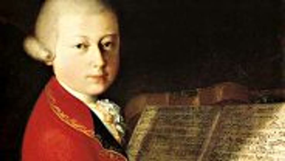 Mozart im Alter von 14 Jahren.