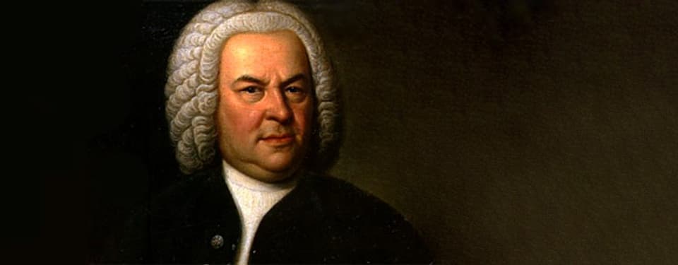 Komponist Johann Sebastian Bach im Alter von 61 Jahren.