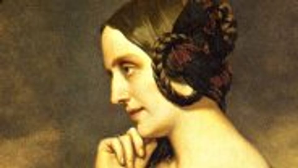 Marie d'Agoult (1843), Liszt Lebensgefährtin und Mutter von Cosima, dr späteren Ehefrau von Richard Wagner.