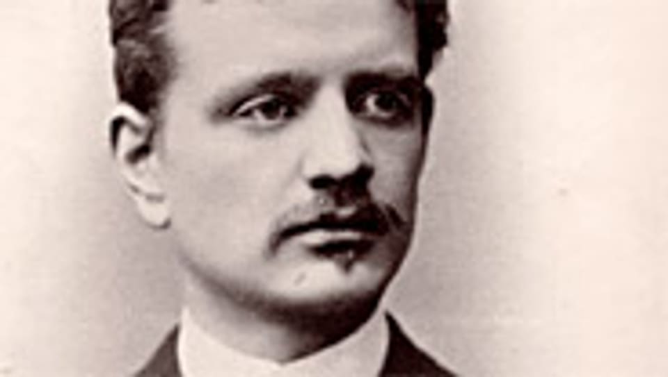Jean Sibelius in einer frühen Aufnahme von 1889.
