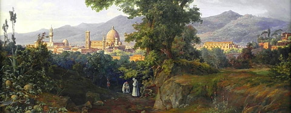 Florenz im Jahr 1832, gemalt von August Ahlborn.