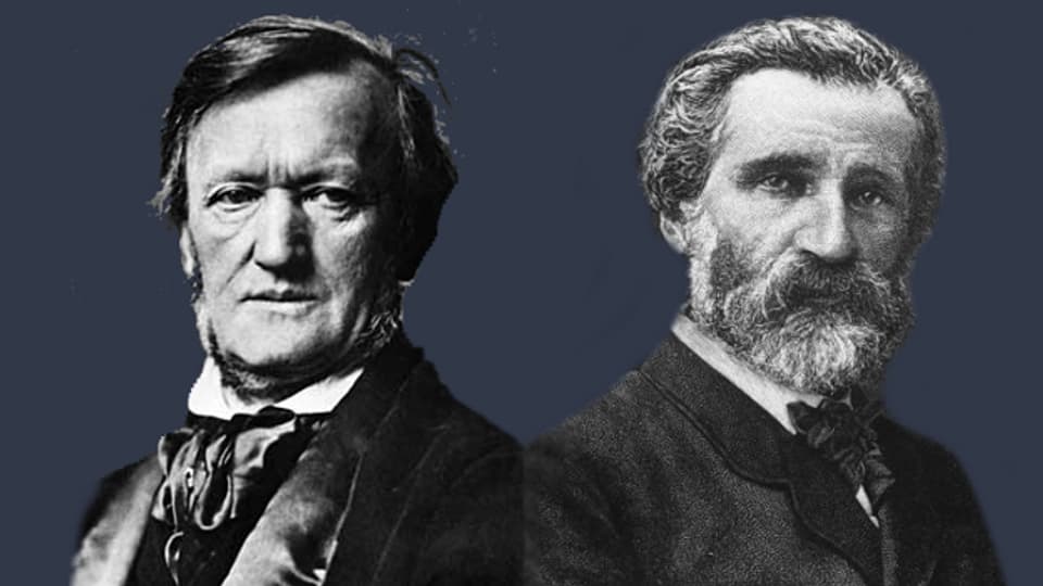 Richard Wagner und Giuseppe Verdi - in manchen Dingen seelenverwandt, in anderen überhaupt nicht.