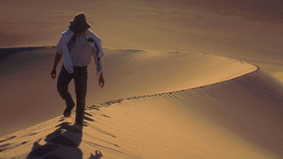 Andrea Vogel lief zu Fuss 3000 km durch die Wüste.