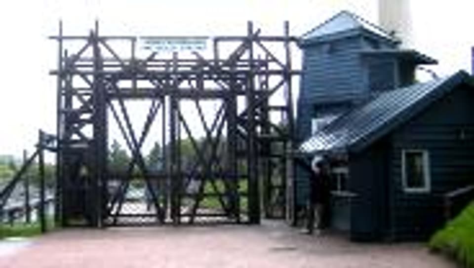 Der Eingang zum Konzentrationslager Struthof.