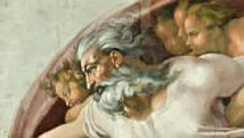 Gottes Darstellung von Michelangelo.