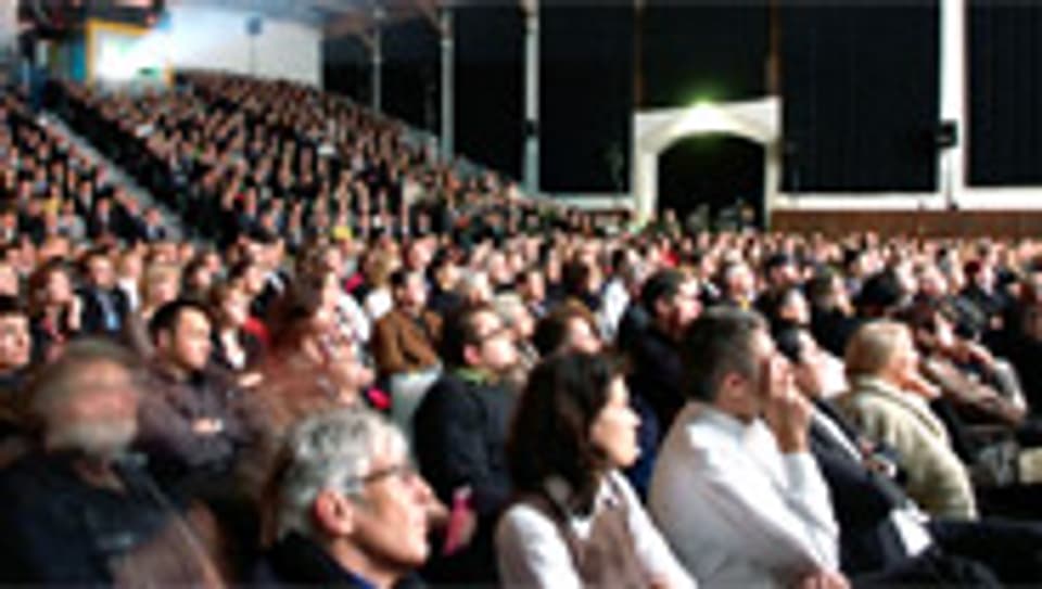 Zuschauer an den Solothurner Filmtagen.
