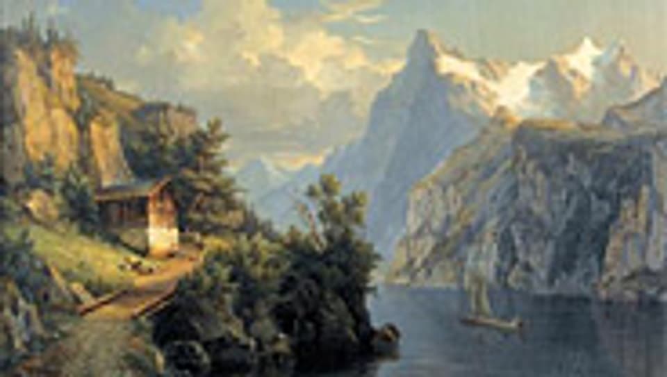 Jakob Joseph Zelger: Vierwaldstättersee mit Uri-Rotstock (1852).