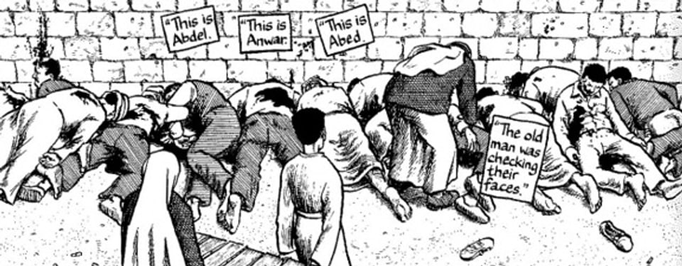 Eindringliche Szene aus dem Comicbuch «Gaza» von Joe Sacco