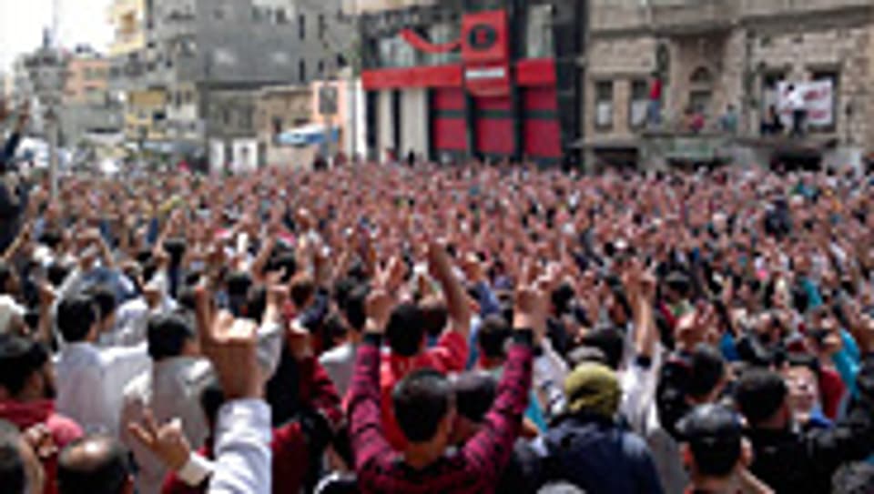 Proteste in der syrischen Stadt Banias.
