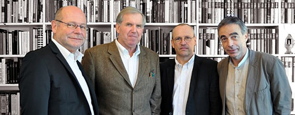 Sorgen für Aufregung. Die «Kulturinfarkt»-Autoren Armin Klein, Stephan Opitz, Dieter Haselbach und Pius Knüsel.
