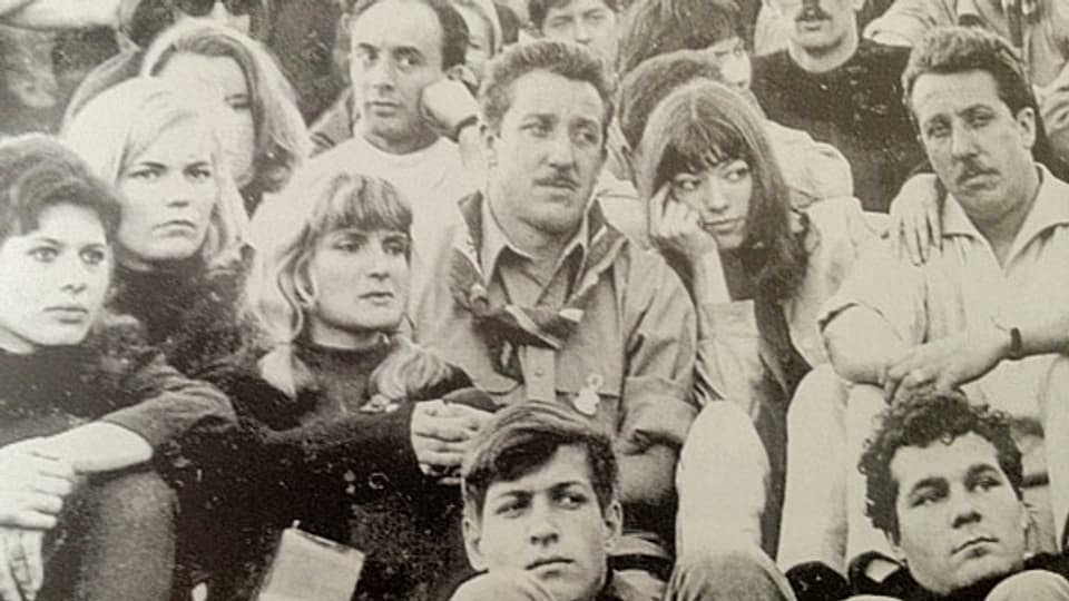 Auch Sängerin Katja Epstein (rechts, zwischen den Liedermachern Hein und Oss Kröher) gehörte zu den Zuschauern auf der Waldeck in den 1960ern.