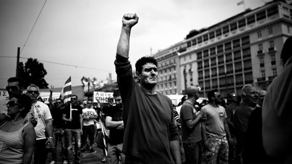 Bilder der Krise. Demonstration in Griechenland.