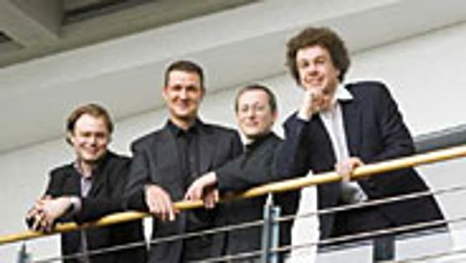 Die vier Herren des Leipziger Streichquartetts.