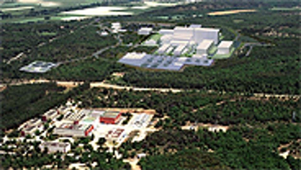 Blick auf den zukünftigen ITER-Standort in Cadarache (F).