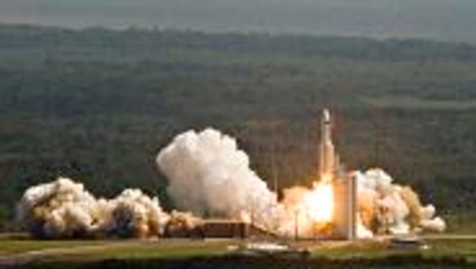 Start einer Ariane 5 in Kourou, Französisch-Guayana.