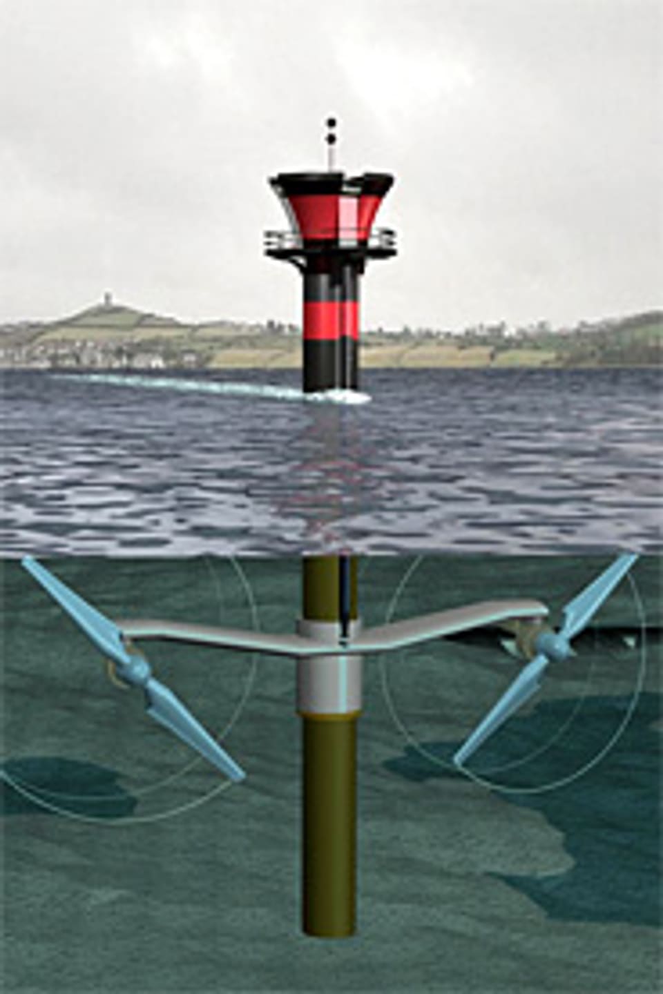 Eine Art: Unterwasser-Windturbine: «Seagen» in Nordirland.