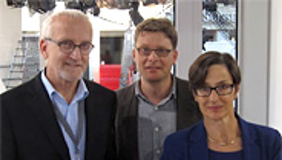 Heinz Gutsche, Christian Heuss und Barbara Haering.