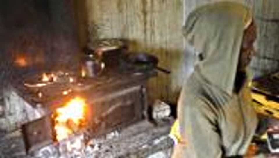 Offene Feuerstellen in Hütten schaden der Gesundheit.