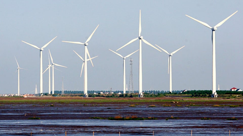 Windturbinen in China.