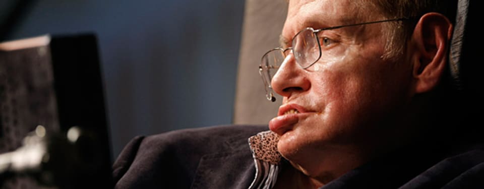 Physiker Stephen Hawking bei einem Treffen in Kapstadt, 2008.