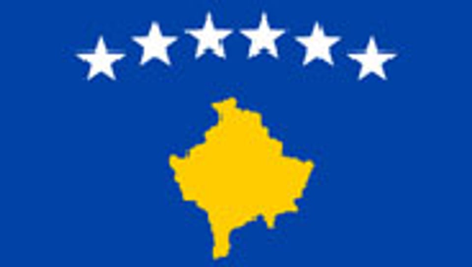 Flagge der Republik Kosovo.