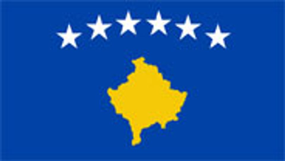 Die Flagge des Staates Kosovo