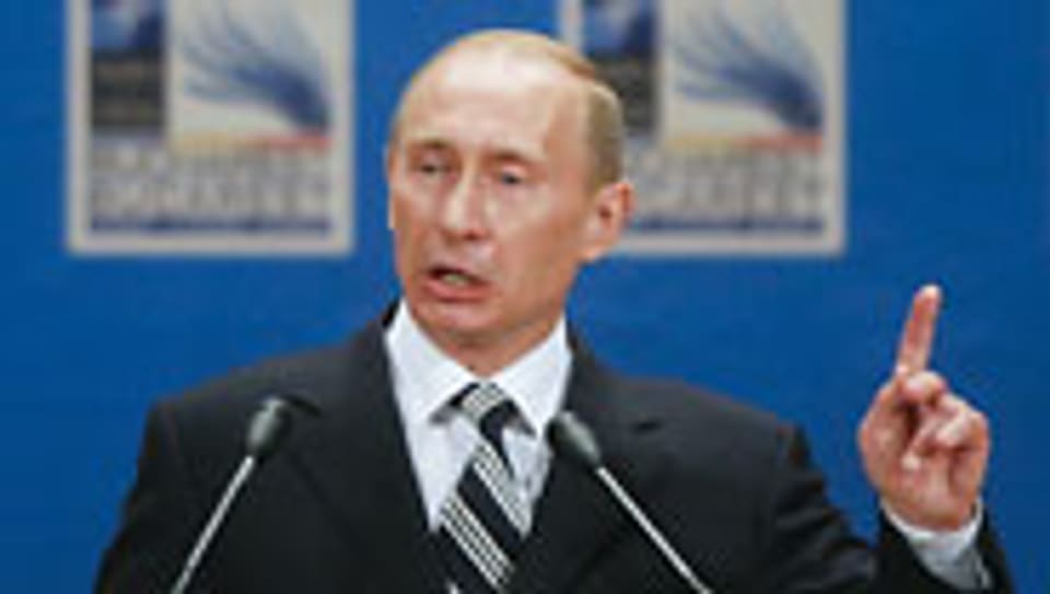 Vladimir Putin am Nato-Gipfel.