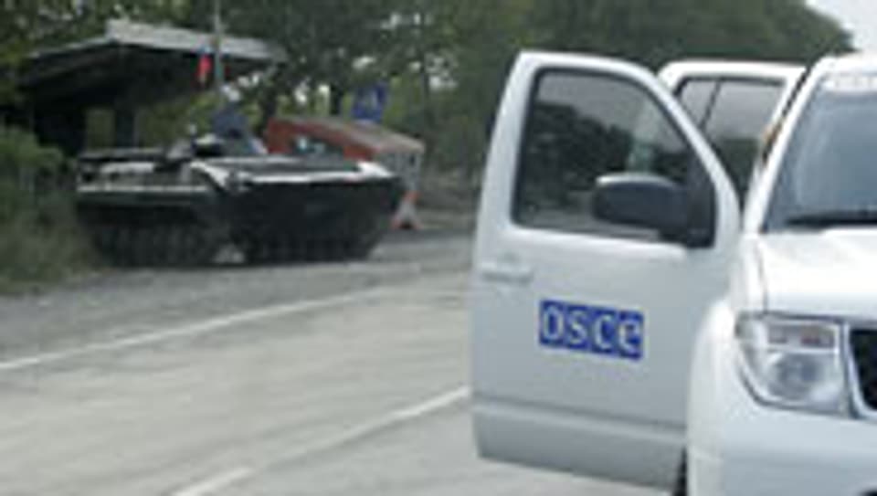 OSCE-Mission auf dem Weg nach Gori in Georgien.