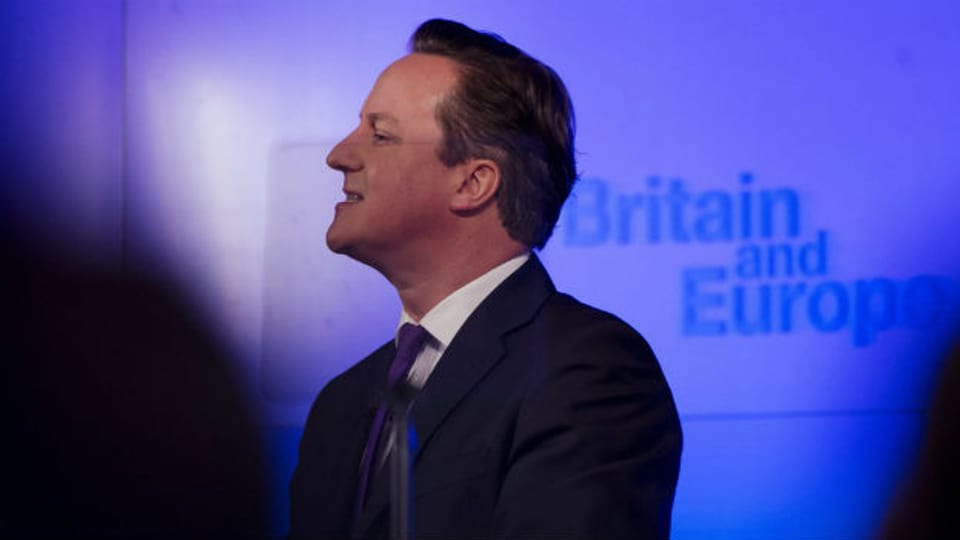 David Cameron beim Auftritt von 23. Januar 2013